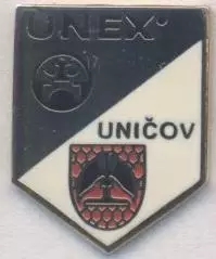 футбол.клуб УНЕКС (Чехія) ЕМАЛЬ / SK UNEX Unicov,Czech football enamel pin badge