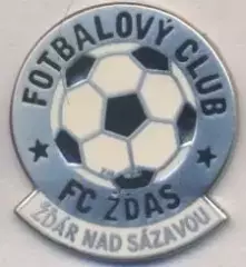 футбол.клуб ЖДЯС (Чехія) ЕМАЛЬ/FС ZDAS Zdar nad Sazavou,Czech football pin badge