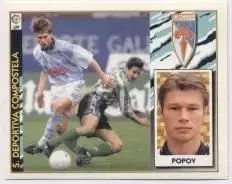 наклейка футбол Попов / Popov, SD Compostela, Spain football player sticker