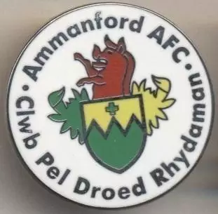 футбол.клуб Амманфорд (Уельс)1 ЕМАЛЬ/Ammanford AFC-Rhydaman,Wales football badge