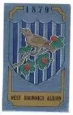 наклейка блискуча футбол Вест Бромвіч (Англія/West Bromwich,England logo sticker