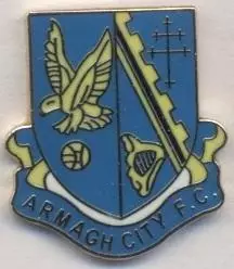 футбол.клуб Арма Сіті (Півн.Ірландія)3 ЕМАЛЬ /Armagh City,N.Ireland football pin