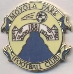 футбол.клуб Мойола Парк (Півн.Ірландія2 ЕМАЛЬ/Moyola Park,N.Ireland football pin