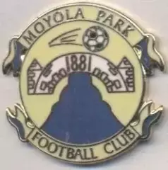 футбол.клуб Мойола Парк (Півн.Ірландія2 ЕМАЛЬ/Moyola Park,N.Ireland football pin