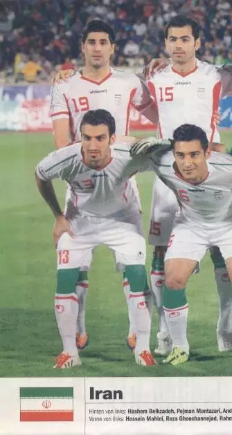 постер А4 футбол зб. Іран 2014 Кікер / Iran national football team Kicker poster