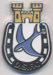 футбол.клуб Данганнон (Півн.Ірландія)2 ЕМАЛЬ/Dungannon FC,N.Ireland football pin