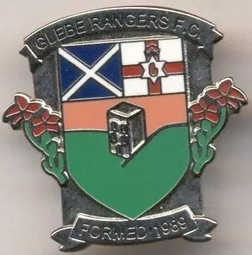 футбол.клуб Гліб (Півн.Ірландія1 ЕМАЛЬ/Glebe Rangers FC,N.Ireland football badge