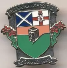 футбол.клуб Гліб (Півн.Ірландія1 ЕМАЛЬ/Glebe Rangers FC,N.Ireland football badge