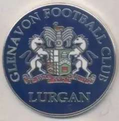 футбол.клуб Гленавон (Півн.Ірландія)2 ЕМАЛЬ / Glenavon FC,N.Ireland football pin
