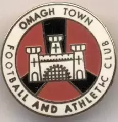 футбол.клуб Ома Таун (Півн.Ірландія)1 ЕМАЛЬ /Omagh Town,N.Ireland football badge