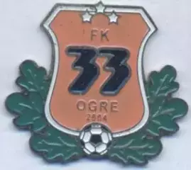 футбольний клуб Огре-33 (Латвія) важмет / FK Ogre-33, Latvia football pin badge