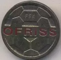 футбольний клуб ОФРІСС Рига (Латвія) важмет / OFRISS Riga, Latvia football badge