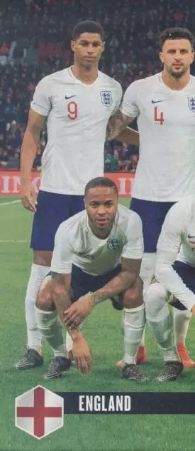постер А4 футбол зб. Англія 2018 Кікер / England national football team poster