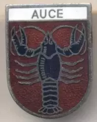 герб емблема місто Ауце (Латвія ЕМАЛЬ/Auce town,Latvia coat-of-arms enamel badge