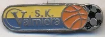 футбол+баскетбол клуб Валмієра (Латвія) важмет/SK Valmiera,Latvia football badge