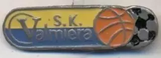 футбол+баскетбол клуб Валмієра (Латвія) важмет/SK Valmiera,Latvia football badge
