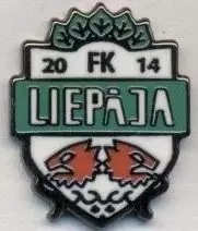 футбол.клуб ФК Лієпая (Латвія) ЕМАЛЬ/FK Liepaja,Latvia football enamel pin badge