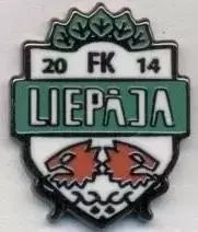 футбол.клуб ФК Лієпая (Латвія) ЕМАЛЬ/FK Liepaja,Latvia football enamel pin badge