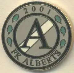 футбол.клуб Албертс Рига (Латвія) ЕМАЛЬ / Alberts Riga,Latvia football pin badge