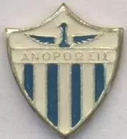 футбол.клуб Анортосіс (Кіпр) офіц. важмет / Anorthosis FC, Cyprus football badge