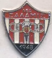 футбол.клуб Неа Саламіна (Кіпр) офіц.2 важмет/Nea Salamis FC,Cyprus football pin