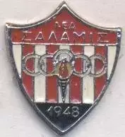 футбол.клуб Неа Саламіна (Кіпр) офіц.2 важмет/Nea Salamis FC,Cyprus football pin