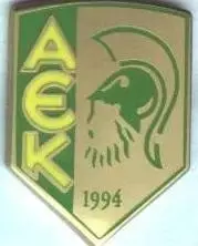 футбольний клуб АЕК Ларнака (Кіпр)1 ЕМАЛЬ /AEK Larnaca,Cyprus football pin badge