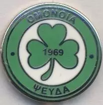 футбол.клуб Омонія Псевда (Кіпр) ЕМАЛЬ / Omonia Psevda,Cyprus football pin badge