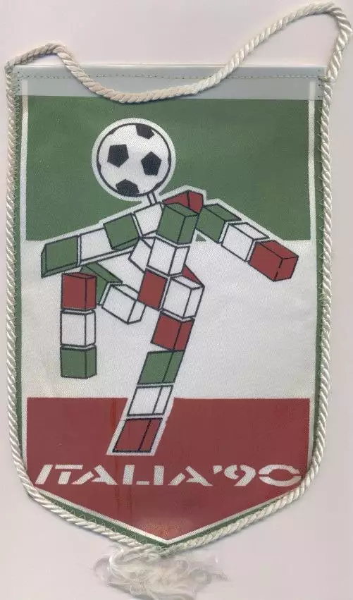 вимпел 24х15 футбол Чемпіонат Світу Італія 1990 FIFA World cup football pennant