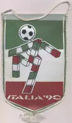 вимпел 24х15 футбол Чемпіонат Світу Італія 1990 FIFA World cup football pennant