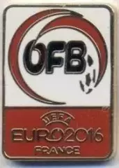 Австрія,федерація футболу,Євро-16,№2 ЕМАЛЬ/Austria football federation pin badge