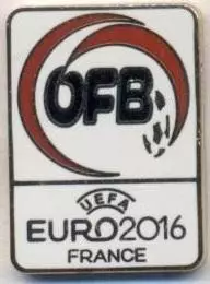 Австрія,федерація футболу,Євро-16,№3 ЕМАЛЬ/Austria football federation pin badge