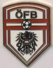 Австрія,федерація футболу,№6 ЕМАЛЬ /Austria football federation enamel pin badge