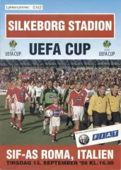 прог.Silkeborg IF Denmark/Данія-AS Roma Italy/Італія 1998 football match program