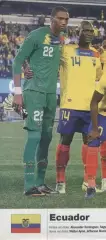 постер А4 футбол зб. Еквадор 2014 Кікер / Ecuador national football team poster