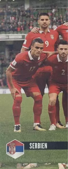 постер А4 футбол зб. Сербія 2018 Кікер / Serbia national football team poster