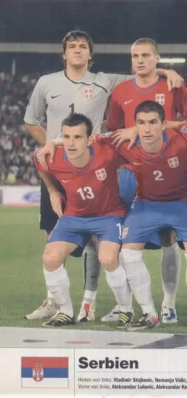 постер А4 футбол зб. Сербія 2010 Кікер / Serbia national football team poster