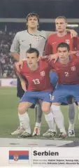 постер А4 футбол зб. Сербія 2010 Кікер / Serbia national football team poster