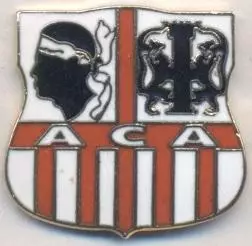 футбол.клуб Аяччо (Франція)4 ЕМАЛЬ / AC Ajaccio,France football enamel pin badge
