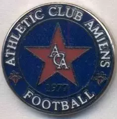 футбол.клуб Атлетік Ам'єн (Франція) ЕМАЛЬ / AC Amiens, France football pin badge