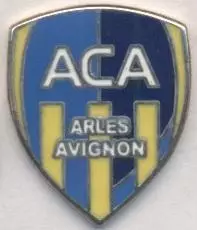 футбол.клуб Арль-Авіньйон (Франція)4 ЕМАЛЬ /AC Arles-Avignon,France football pin