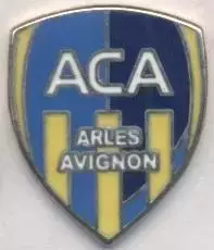 футбол.клуб Арль-Авіньйон (Франція)4 ЕМАЛЬ /AC Arles-Avignon,France football pin