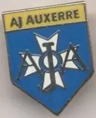футбольний клуб Осер (Франція)1 ЕМАЛЬ / AJ Auxerre, France football enamel badge