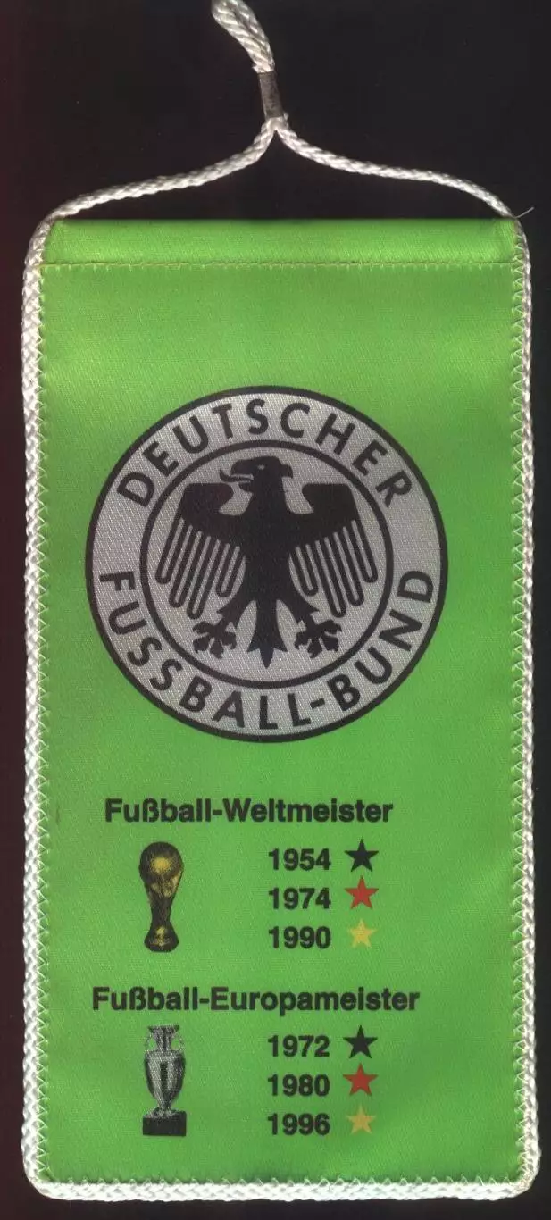 вимпел20х10 федер.футболу Німеч.чемпіон офіц/Germany football federation pennant