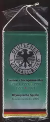 вимпел 20х10 федер.футболу Німеччина жінки /Germany women football feder.pennant
