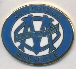 футбол.клуб Олімпік Марсель (Франція)2 ЕМАЛЬ/Olymp.Marseille,France football pin