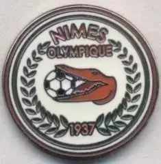 футбольний клуб Олімпік Нім (Франція)3 ЕМАЛЬ/Olympique Nimes,France football pin