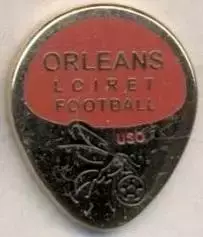 футбол.клуб Орлеан (Франція)2 ЕМАЛЬ/US Orleans,France football enamel pin badge