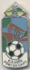 футбол.клуб Юзес-Пон-дГ.(Франція1 ЕМАЛЬ/ES Uzes Pont du Gard,France football pin