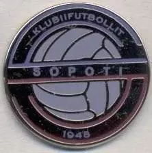 футбол.клуб Сопоті (Албанія) ЕМАЛЬ / Sopoti Librazhd, Albania football pin badge